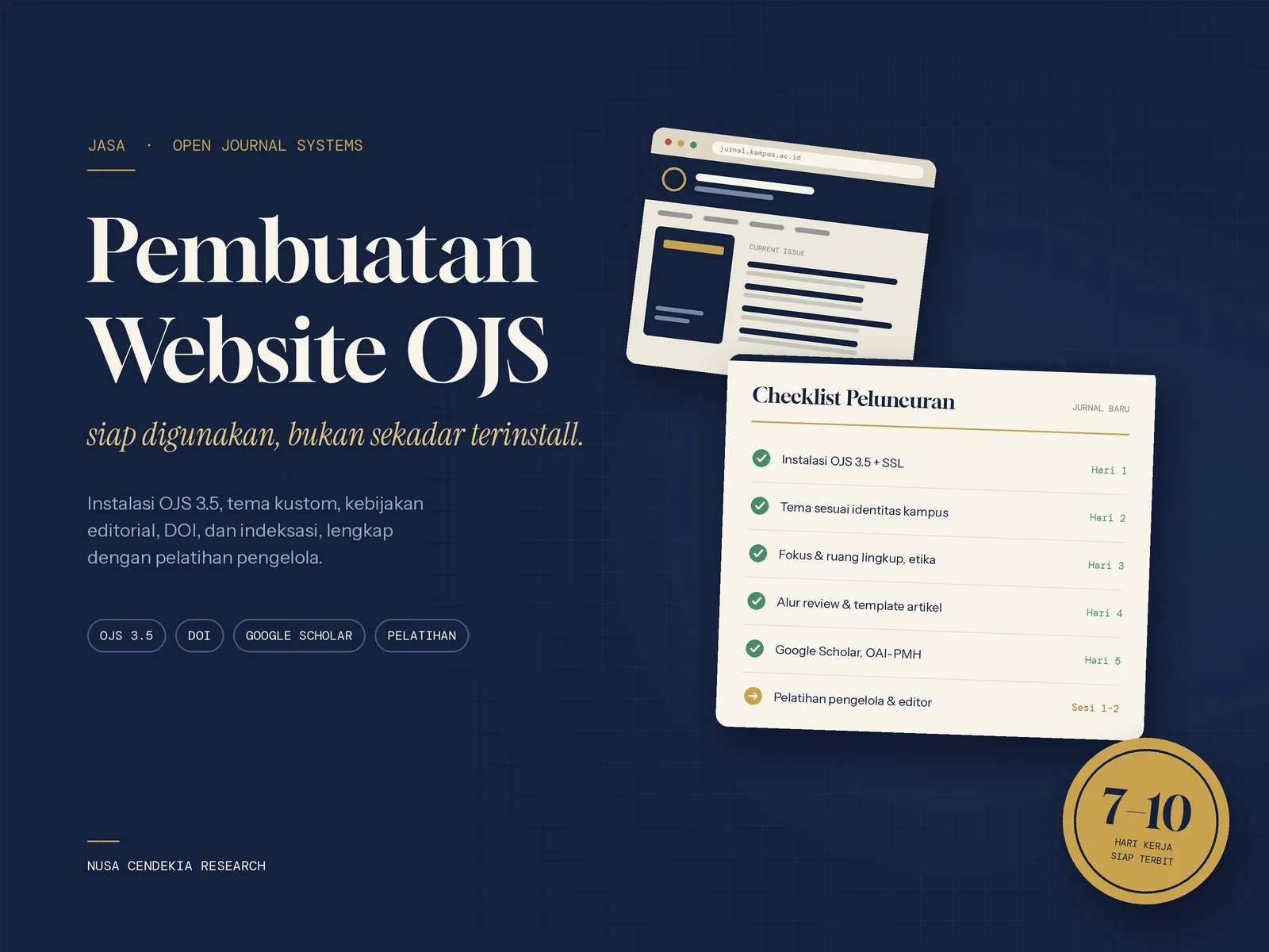 Pembuatan Web OJS/Rumah Jurnal